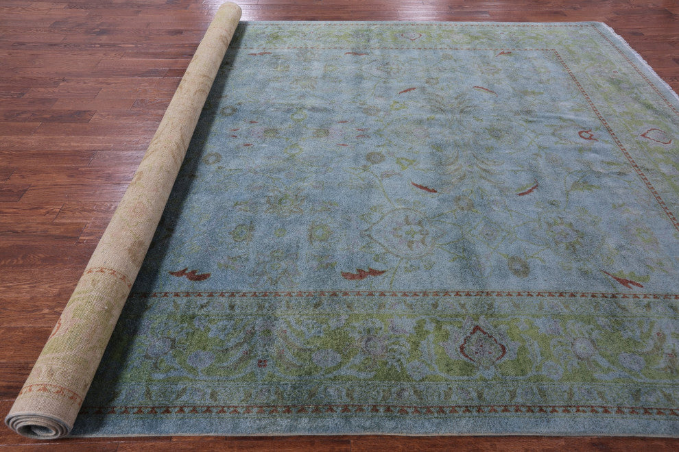 Overdyed Full Pile Hand-Knotted Wool Rug 10' 1" X 14' 0" - WR1602