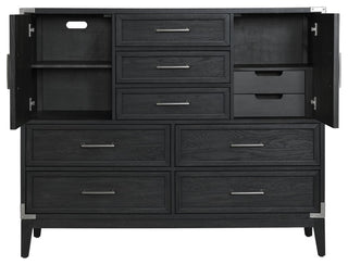 Laguna 7-Drawer Bedroom Master Chest, Weathered Steel