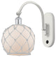 Innovations 518-1W-WPC-G121-8RW-LED 1-Light Sconce, White and Polished Chrome