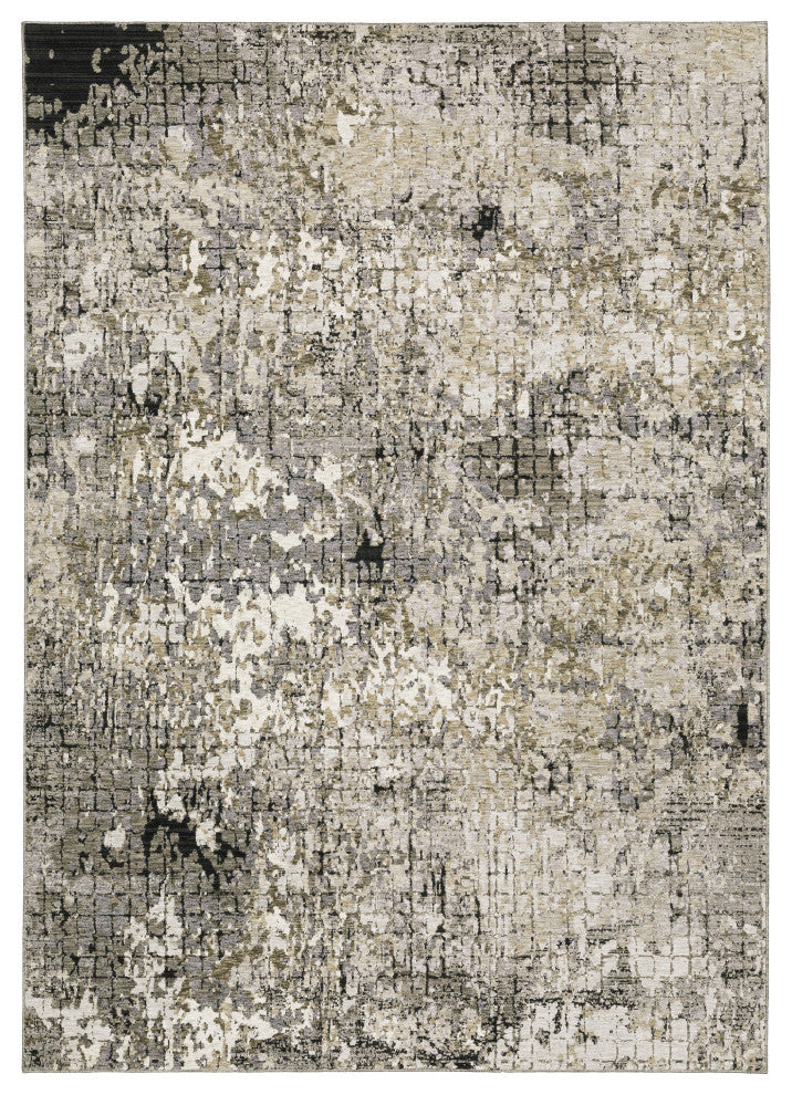 Oriental Weavers Nebulous 091D9 Abstract Rug, Gray, 3'3"x5'