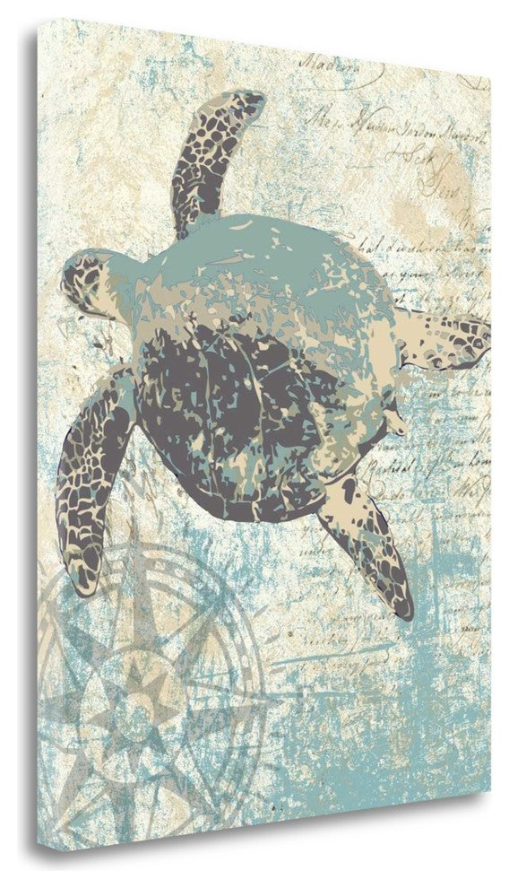 "Sea Turtles II" By Piper Ballantyne, Giclee Print on Gallery Wrap Canvas