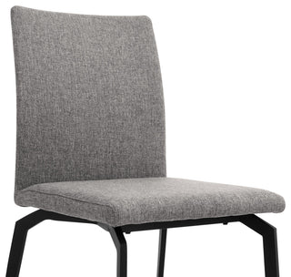 Urbino Lyon 5 Piece Dining Set With Gray Fabric Chairs