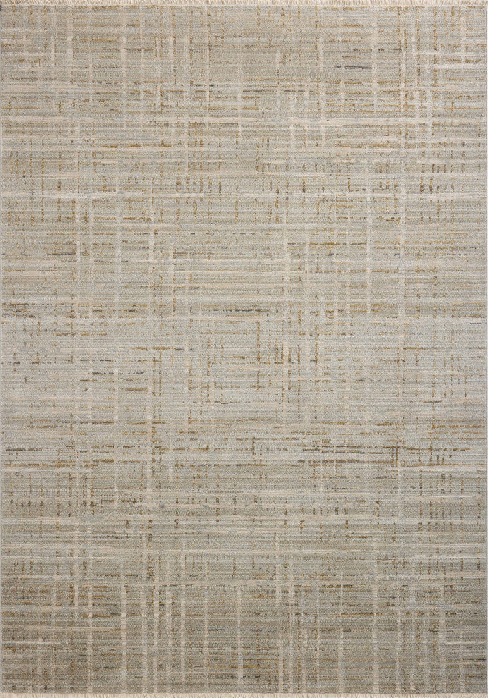 Loloi II Wade Area Rug, Mist / Gold, 2'-6" X 10'-0"