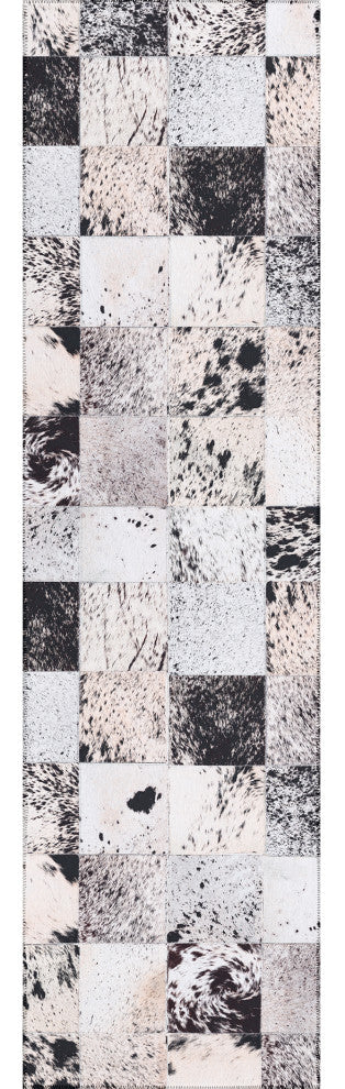 Indoor/Outdoor Stetson SS10 Marble Machine Washable 2'3" x 10' Runner Rug