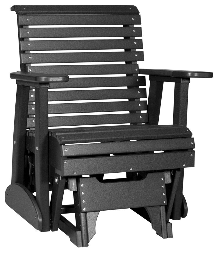 Poly Plain Glider, Black, 2 Foot, Standard