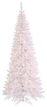 Vickerman White Slim Tree, Dura-Lit LED 700 Warm White 1798 Tips, 9'x46"