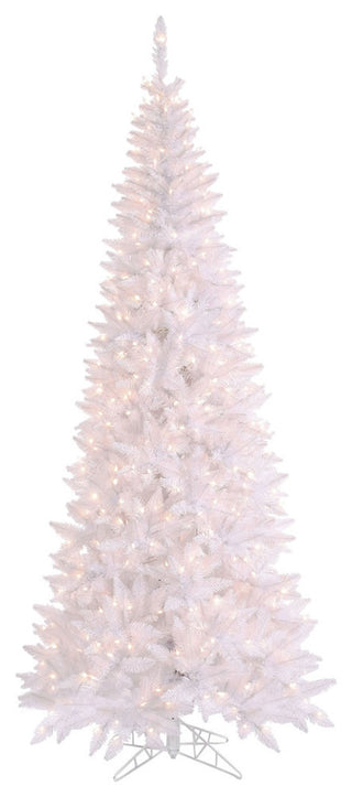 Vickerman White Slim Tree, Dura-Lit LED 700 Warm White 1798 Tips, 9'x46"