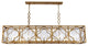 Elegant Lighting Trinity Collection Chandelier, Golden Iron