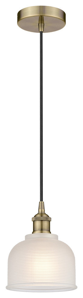 Innovations 616-1P-AB-G411 1-Light Mini Pendant, Antique Brass