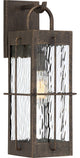 Quoizel WAR8407GZ One Light Outdoor Wall Lantern, Gilded Bronze Finish