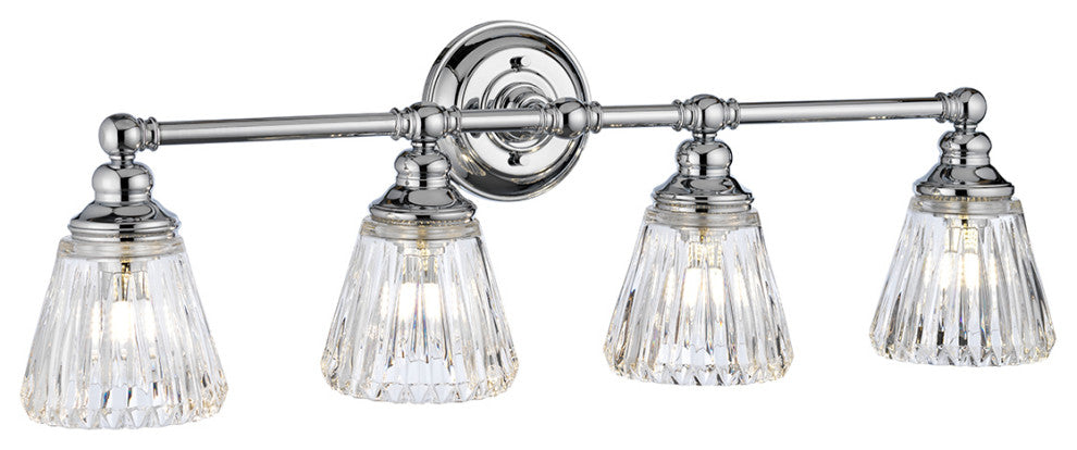 Keynes 4 Light Bath Light in Polished Chrome