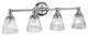 Keynes 4 Light Bath Light in Polished Chrome