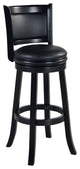 Boraam Augusta 34" Extra Tall Swivel Bar Stool, Black