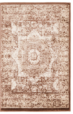 Unique Loom Chocolate Brown Lygos Imperial 2' 0 x 3' 0 Area Rug