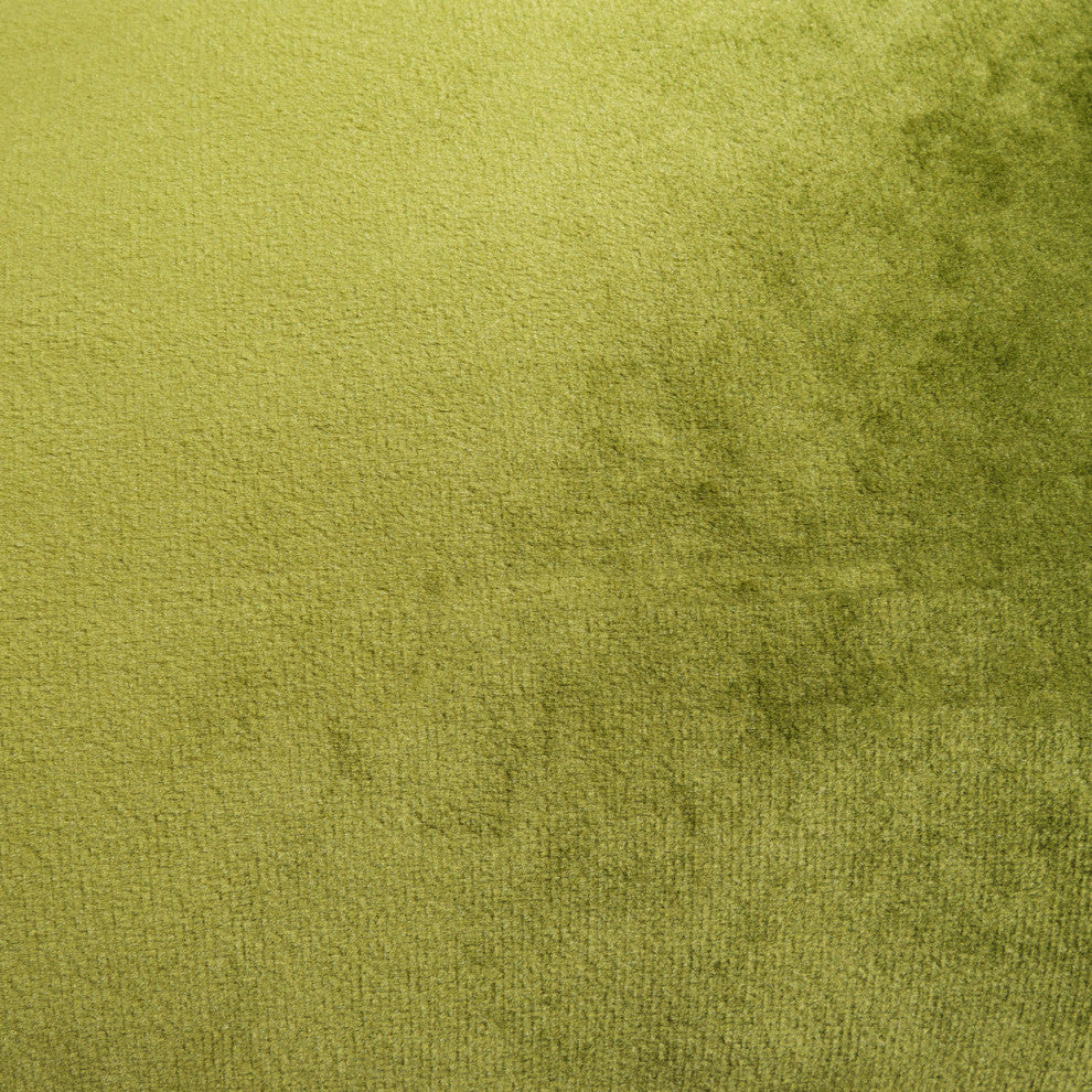 Re-nue Larkin 19" Square Velvet Pillow, Set of 2, Olive Green