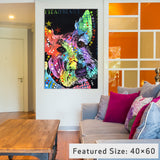 "Scottish Terrier Gallery" by Dean Russo, 40x26x1.5"