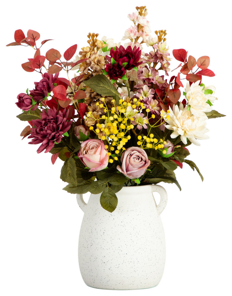 25in. Mixed Flower Arrangement, Ceramic Vase