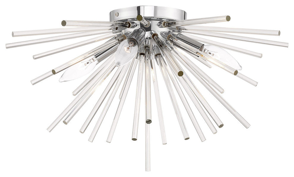Livex Lighting Polished Chrome 4-Light Ceiling Mount