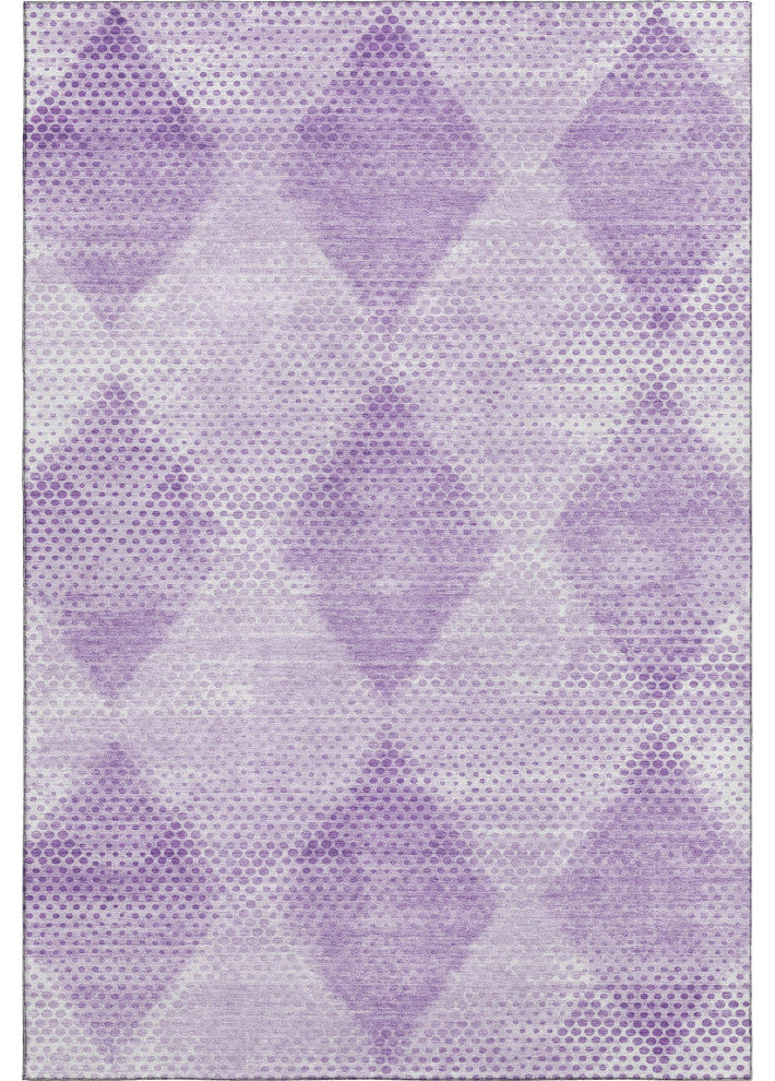 Premium Machine Washable Mayfield AMF539 Lavender 5' x 7'6" Rug