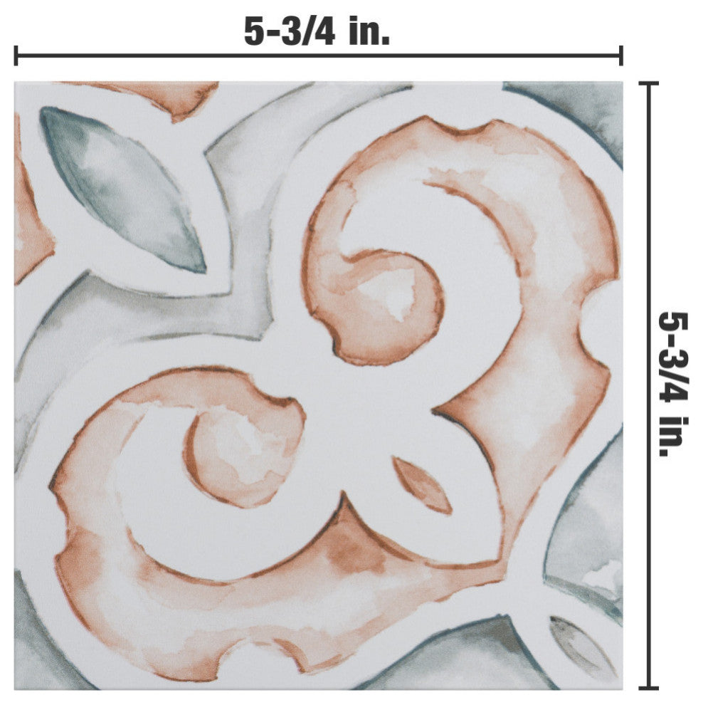 Saint Germain Chaud Deco Simone Porcelain Floor and Wall Tile