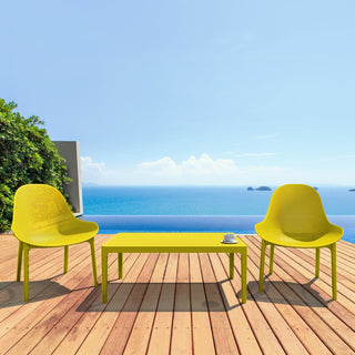 Compamia 39" Sky Lounge Table, Yellow
