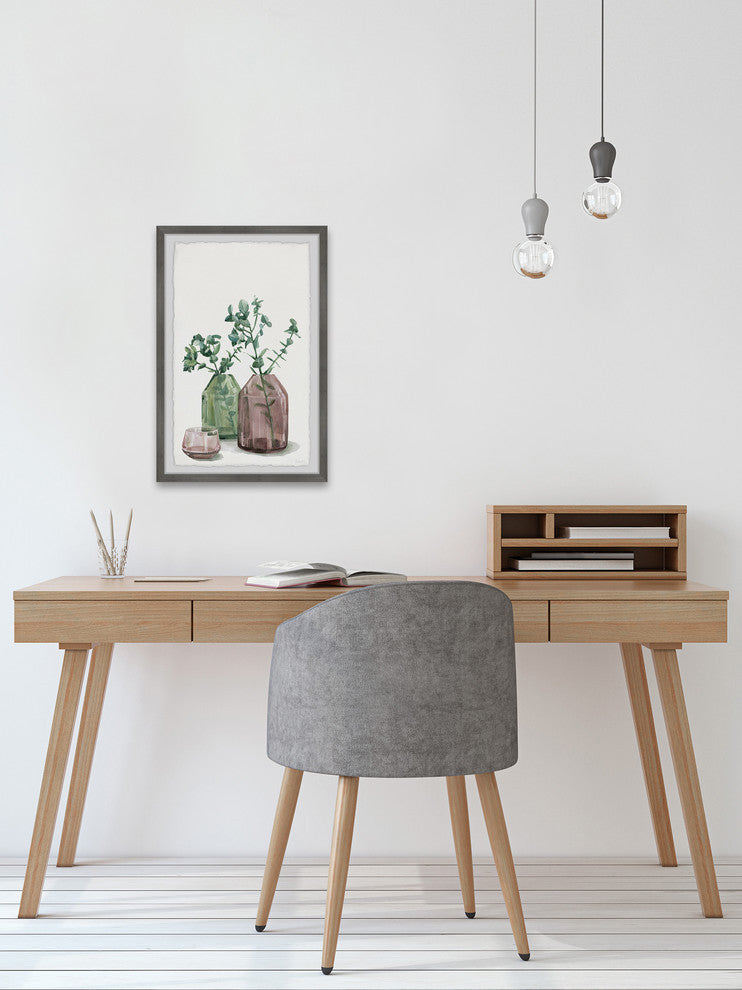 "Trendy Vase" Framed Painting Print, 12"x18"