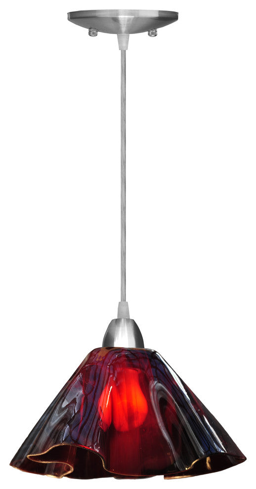 Jezebel Radiance Lily Large Pendant, Plum