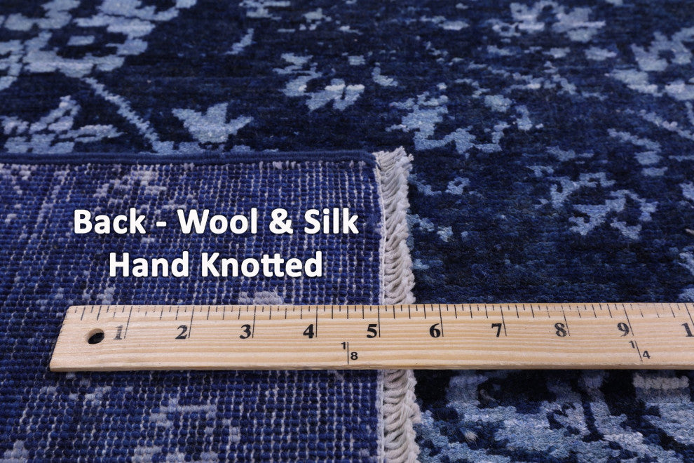 Wool & Silk Modern Handmade Rug 6' 0" X 8' 9" - Q12735