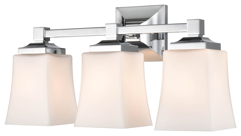 Brighton Vanity Wall Sconce 3 Light, Polished Chrome
