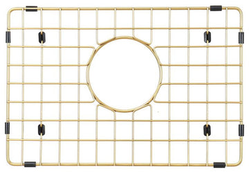 Sink Protector Matte Gold 304 Stainless Steel, Sink Bottom Grid, 15x13