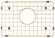 Sink Protector Matte Gold 304 Stainless Steel, Sink Bottom Grid, 15x13