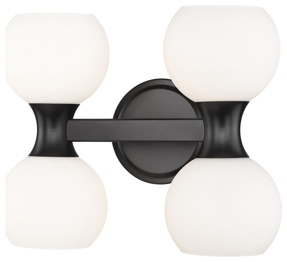 Z-LITE 4-Light Vanity, Matte Black