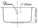 Dawn 3237 Stainless Undermount  Rounded Prep/Bar Sink