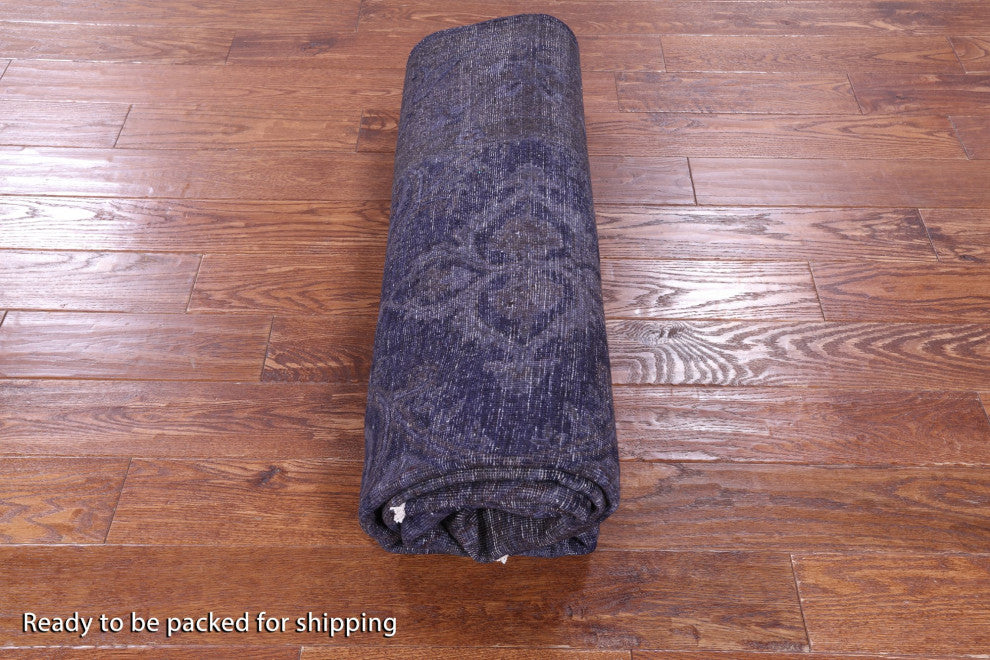 Full Pile Overdyed Hand Knotted Wool Rug 5' 11" X 9' 0" - Q12718