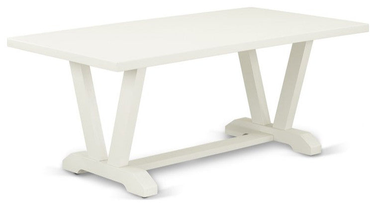 V027En206-9, 9-Piece Set, 8 Chairs and Table Hardwood Frame