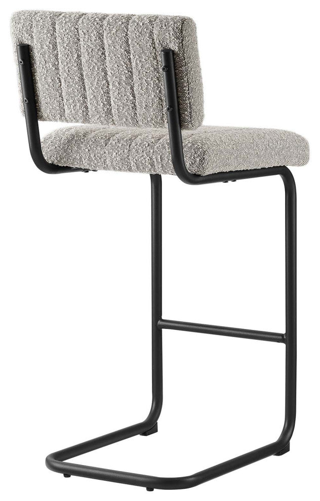 Parity Boucle Counter Stools, Set of 2, Black Taupe
