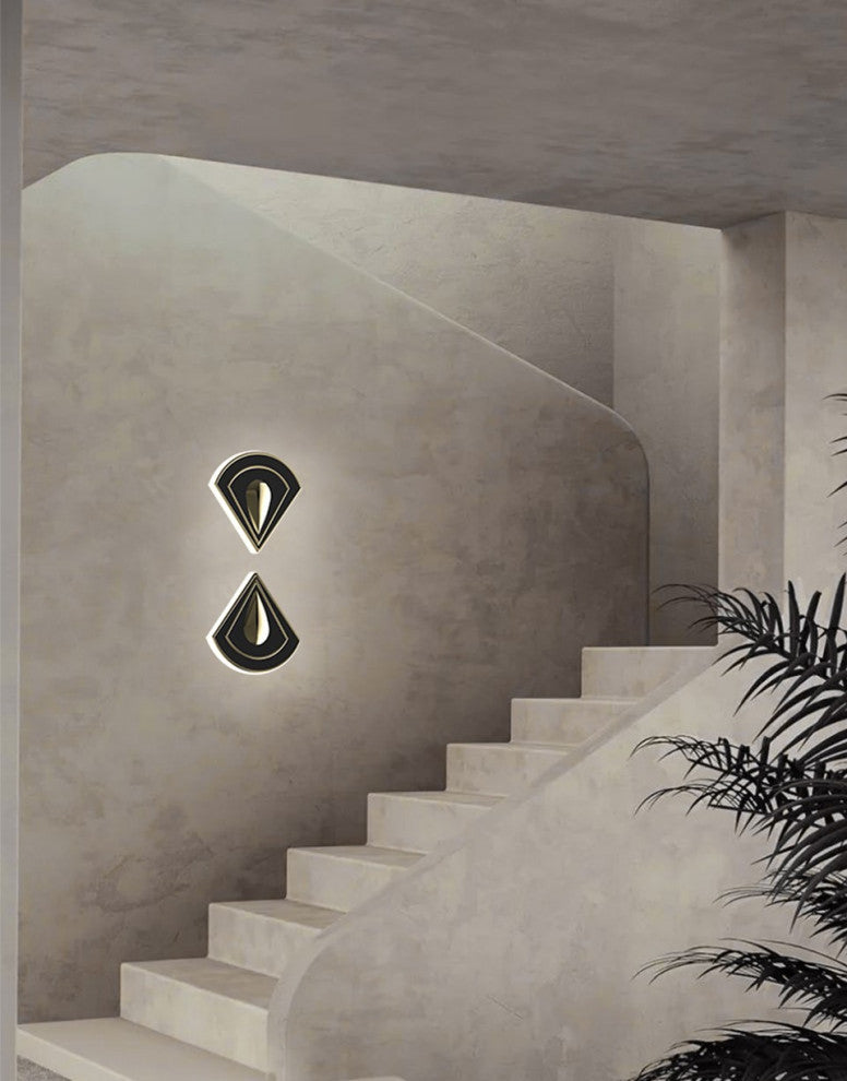 Manacor | Creative Copper LED Wall Light, 2 Heads, Warm Light