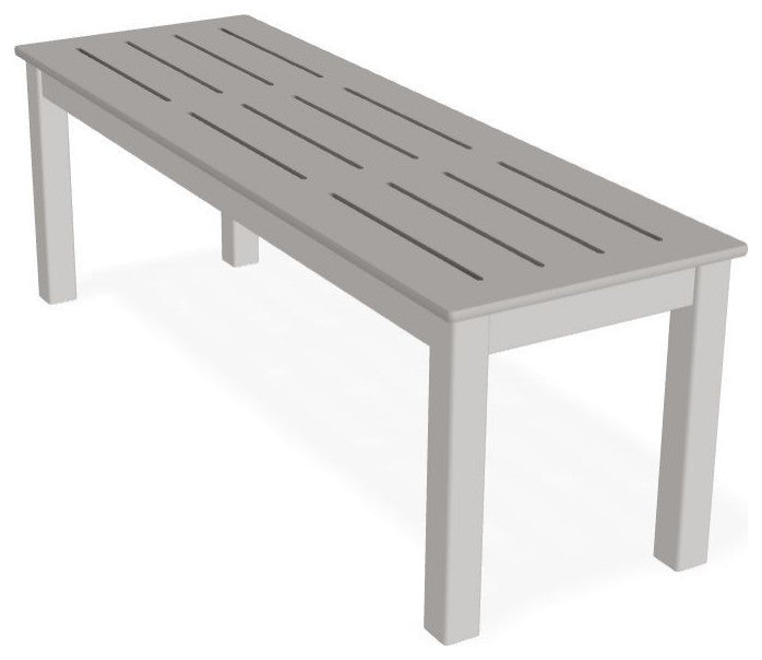 Bazza Outdoor Bench, Warm Gray
