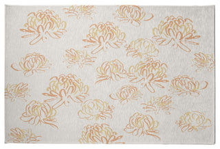 Tumbly Blossom Rug, Yellow, 5'x7'