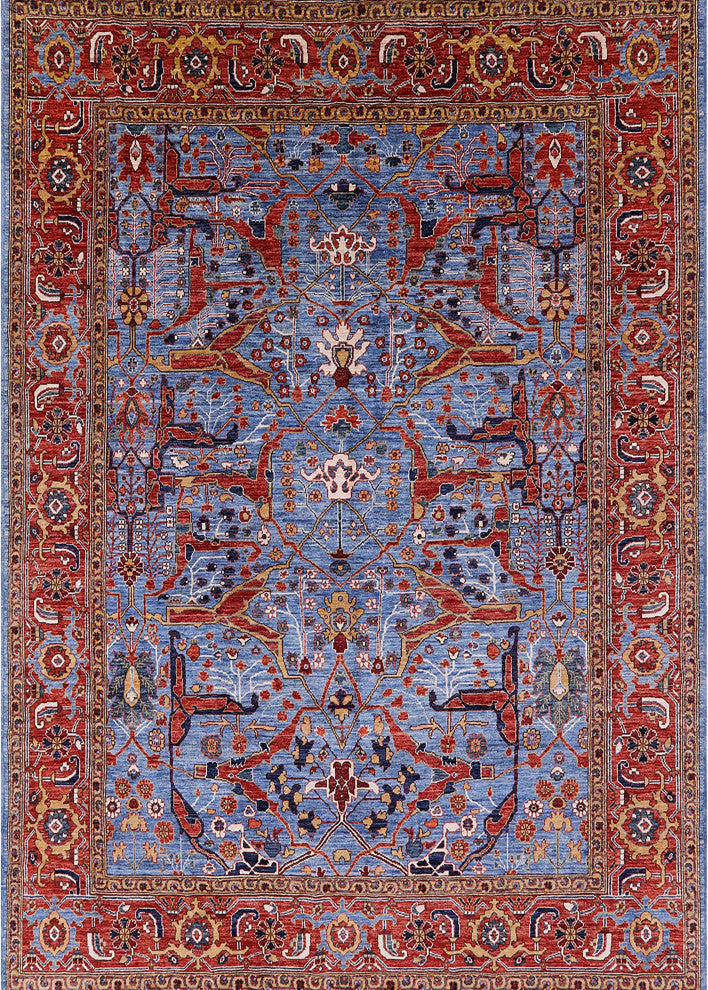 Ahgly Company Indoor Rectangle Mid-Century Modern Area Rugs, 7' x 10'