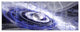 Beautiful Blue Flying Saucer, Floral Canvas Art Print, 70"x28", 6 Panels