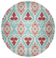 Bombay Spring Chenille Rug, Ligonberry Red, 5' Round
