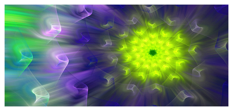 Amazing Dance of Exotic Petals, Large Floral Canvas Art Print, 60"x28"