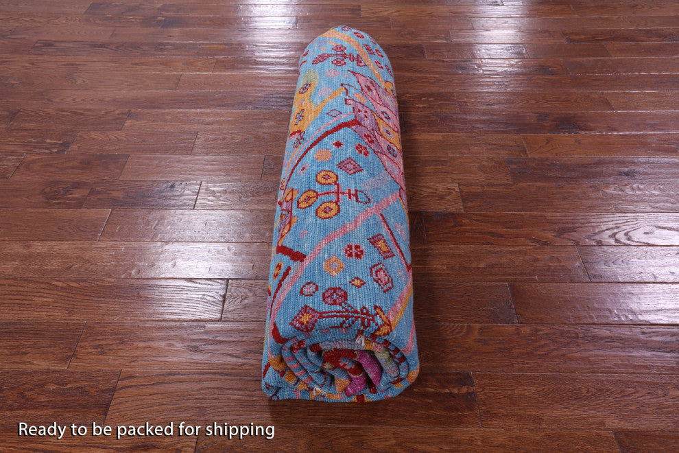 Moroccan Hand-Knotted Wool Rug 8' 0" X 10' 1" - Q15409
