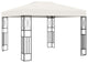 vidaXL Gazebo 9.8'x9.8' Cream Fabric