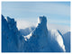 Blue Winter Hills Panorama, Landscape Canvas Art Print, 40"x30"