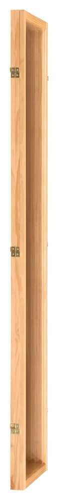 7' Tall Clear Screen, Natural, 3 Panel