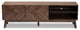 Hugo Mid-Century TV Stand, Walnut Brown