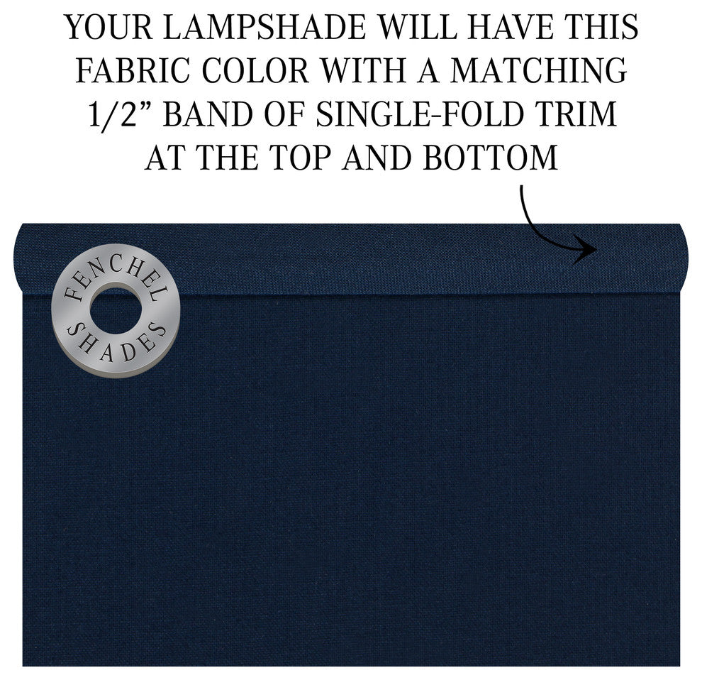 Fenchel Shades, 14"x14"x7" Spider Attachment Drum Lamp Shade, Linen