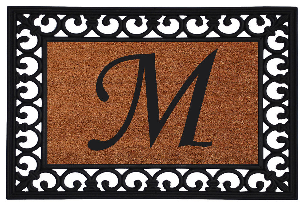 Monogram Insert Doormat 19"x25", Letter M